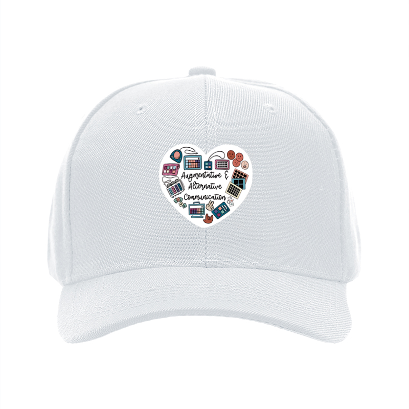 1pc New Baseball Cap with Augmentative & Alternative Communication Print Unisex Adjustable Hat for Daily Wear and Outdoor Activities Adults and Teens