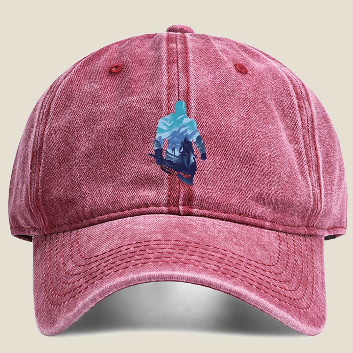 The Witcher: Geralt and Ciri - Washed Denim - Baseball Cap