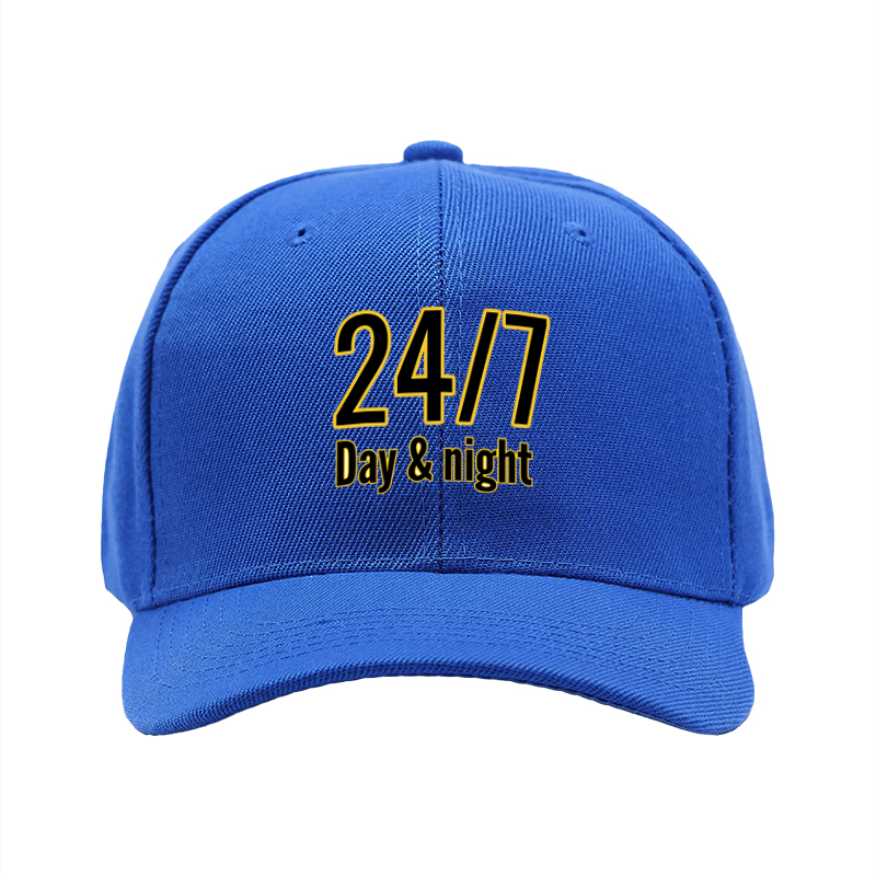 1pc New Baseball Cap with 24/7 Day & Night Print Unisex Adjustable Hat for Outdoor Activities and Daily Wear Suitable for Adults and Teens
