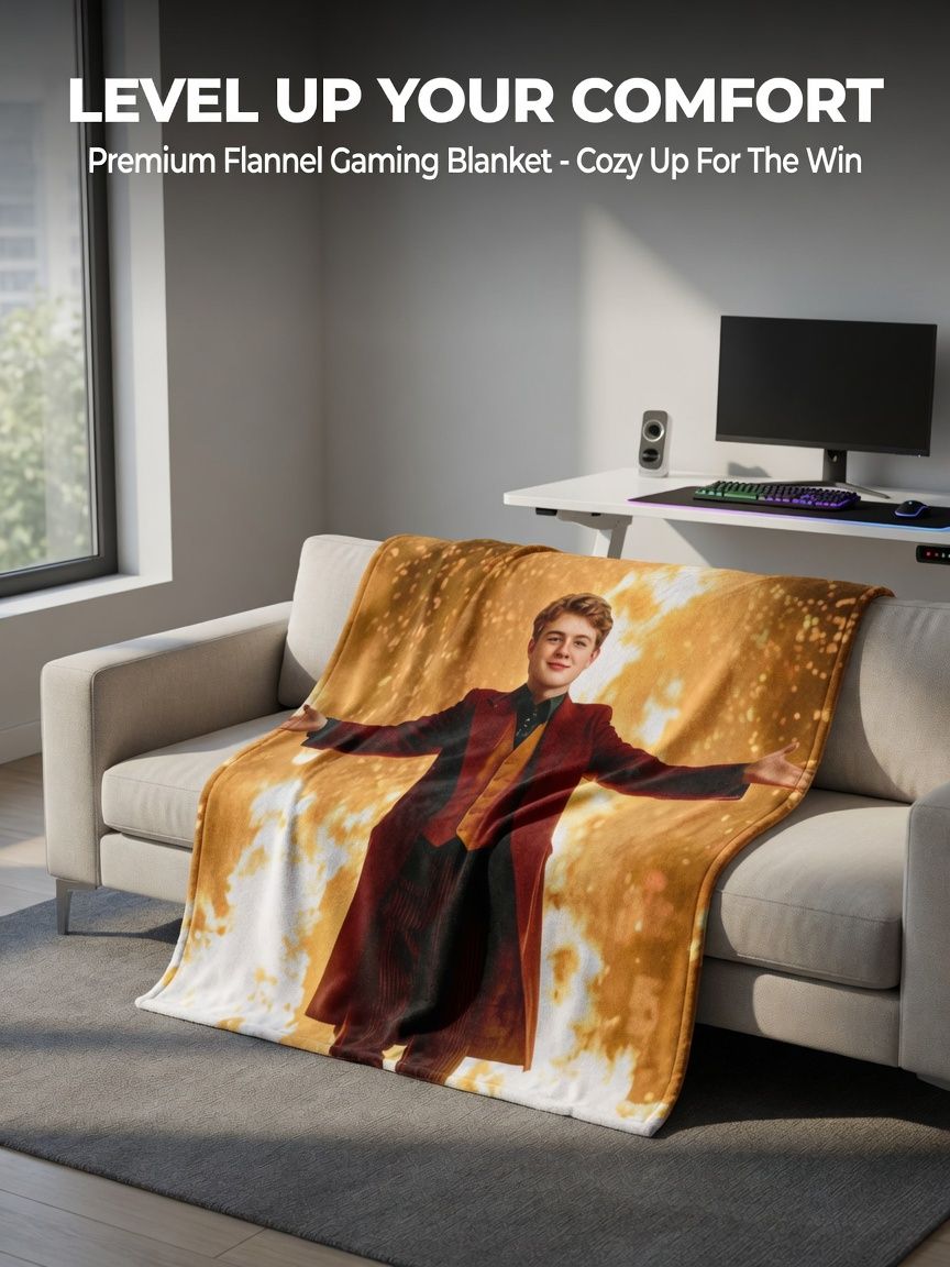 Custom Photo Face Blanket Personalized Flannel Fleece Throw Soft Anti-Pilling Cover for Bed Sofa Couch Ideal Gift