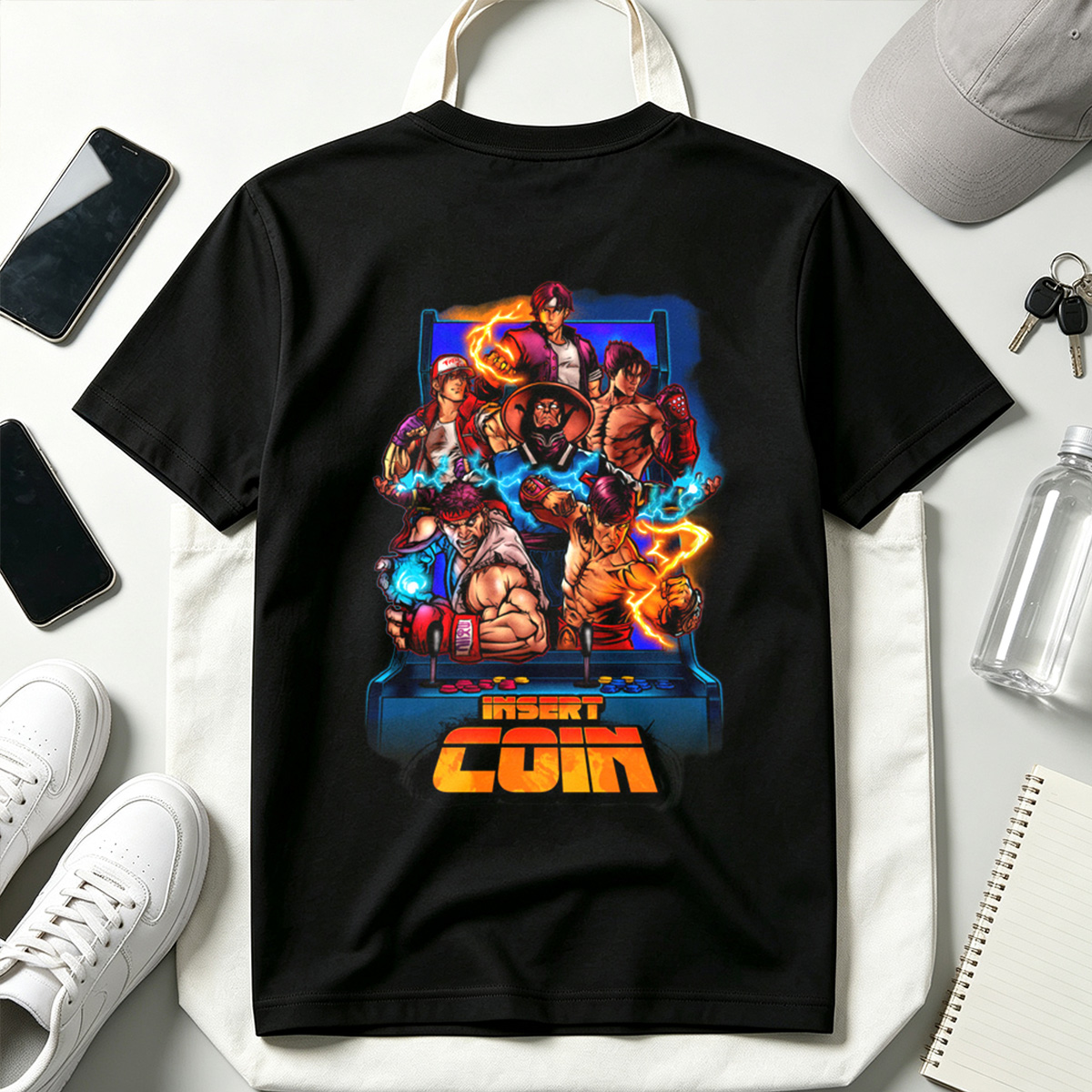 Street Fighter: Ryu, Ken, Chun-Li, Guile, Zangief, M. Bison - Tee