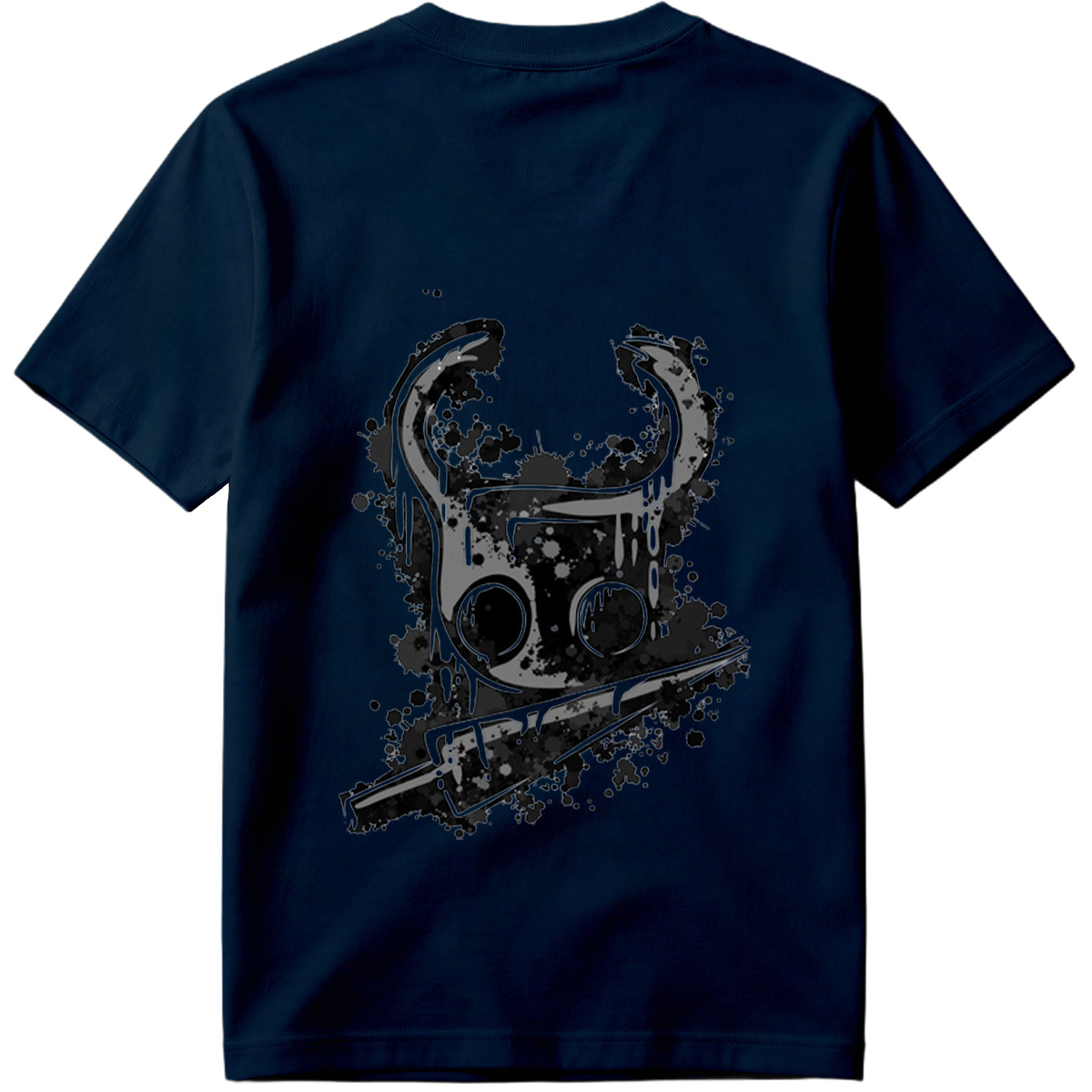 Gas Mask with Horns and Knife - Tee