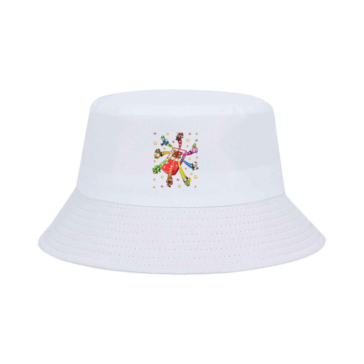 Super Mario Characters Bursting from a Game Console - Fisherman's Hat