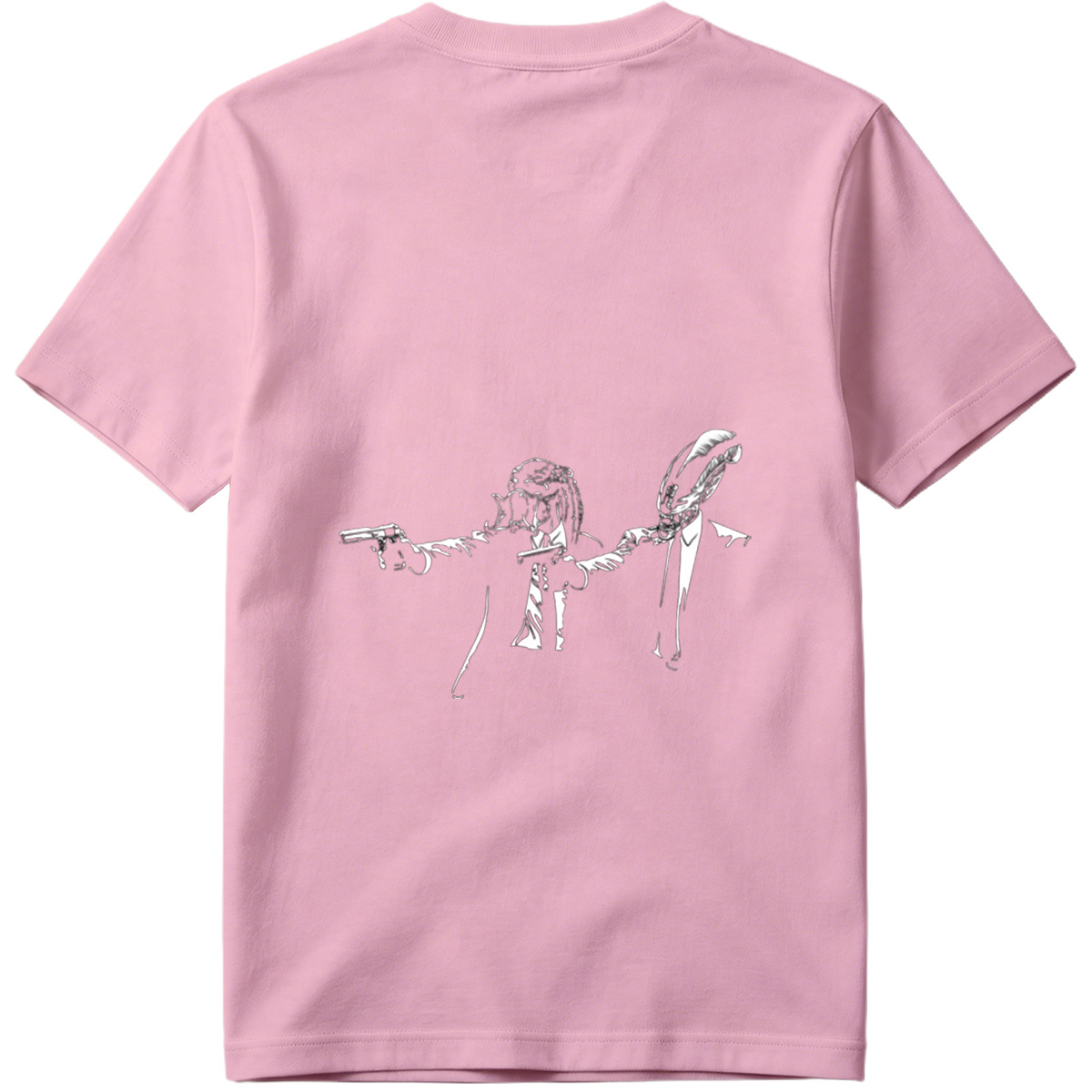 Predator and Alien in Suits with Guns - Tee