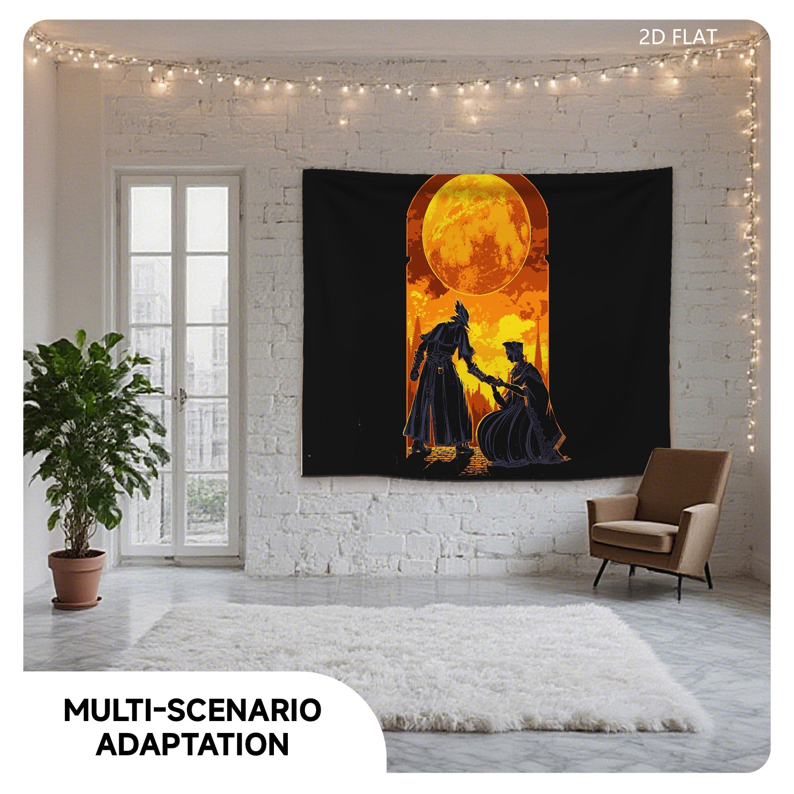 Bloodborne: The Hunter and the Lady Under the Crimson Moon - Tapestry