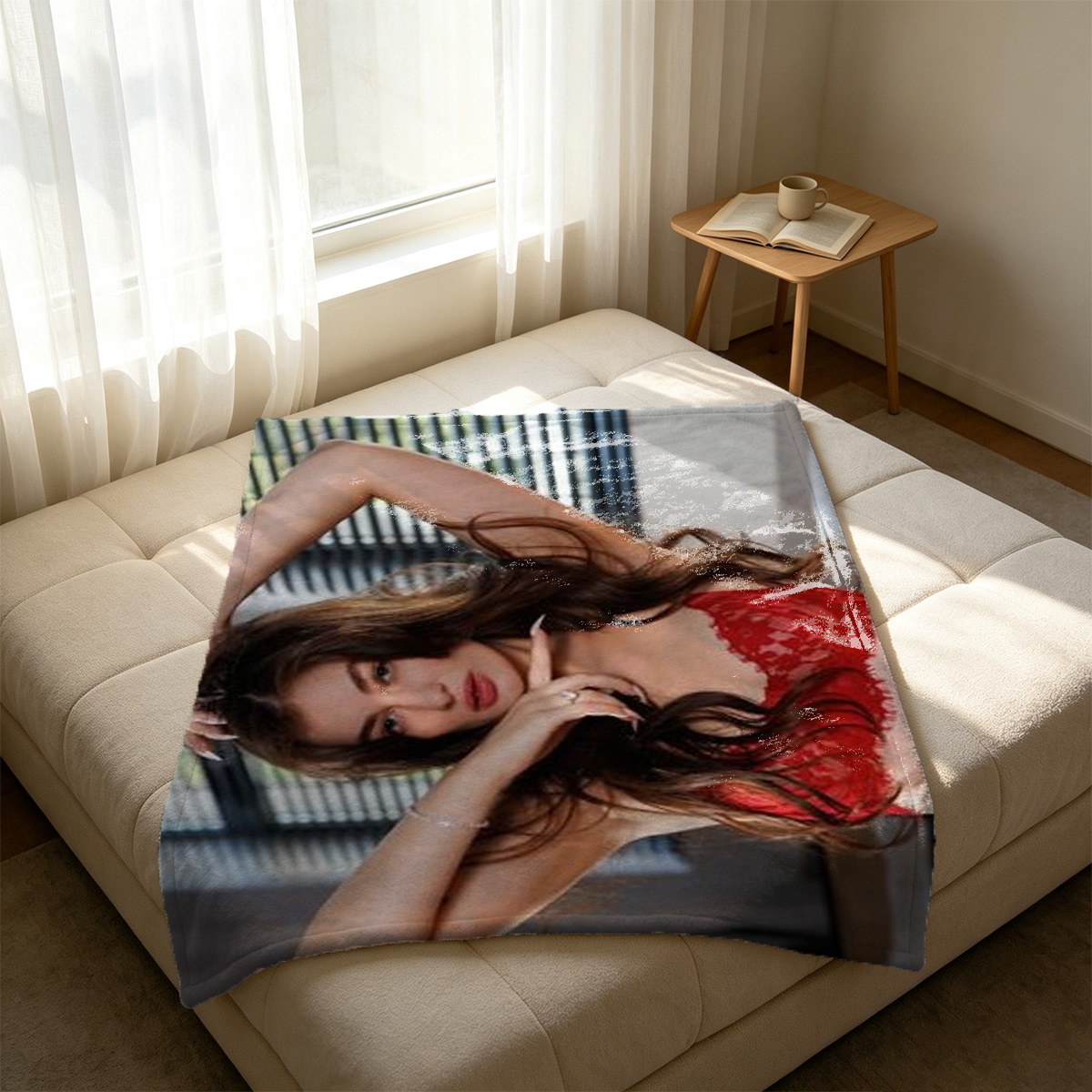 Shower Time Beauty in Bathtub - Blanket