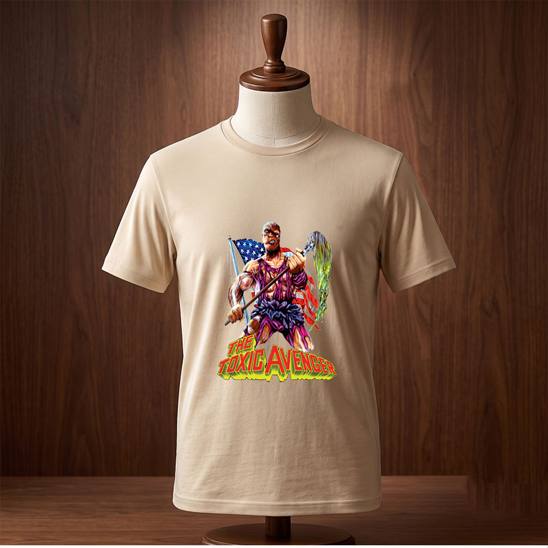 The Toxic Avenger: Mutant Hero with Mop and Flag - Tee