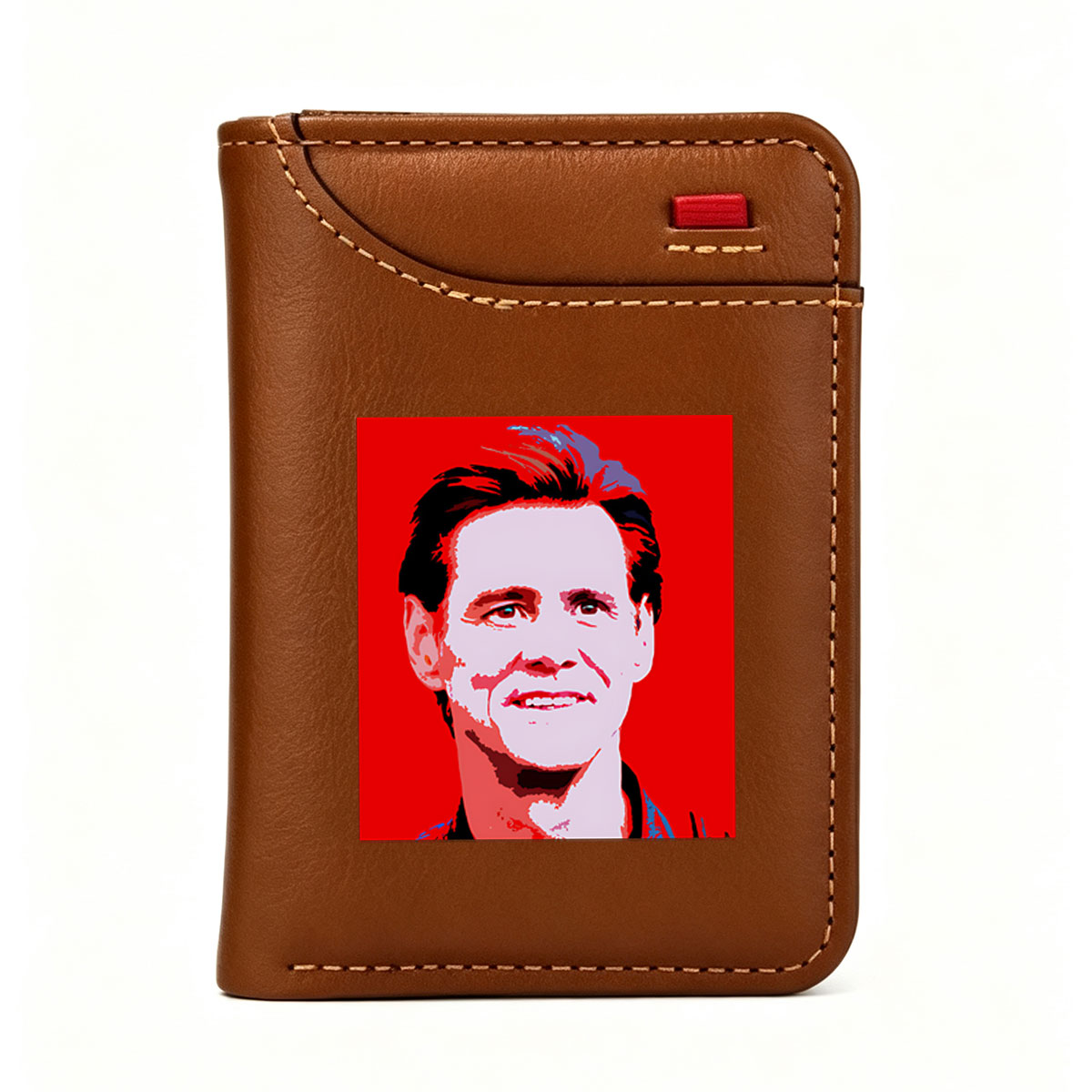 Jim Carrey Pop Art Portrait - Vertical Style Wallet