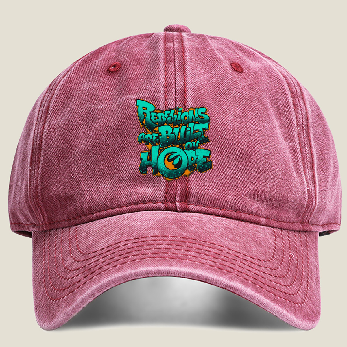 Rebellions Are Built on Hope - Washed Denim - Baseball Cap