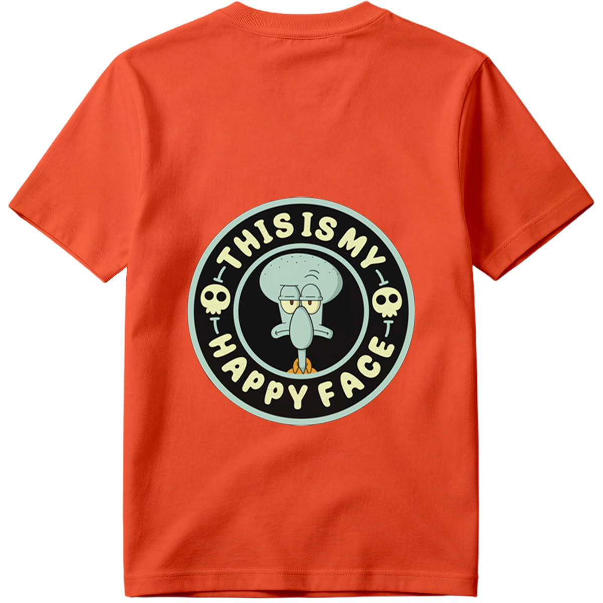Squidward This Is My Happy Face - Tee