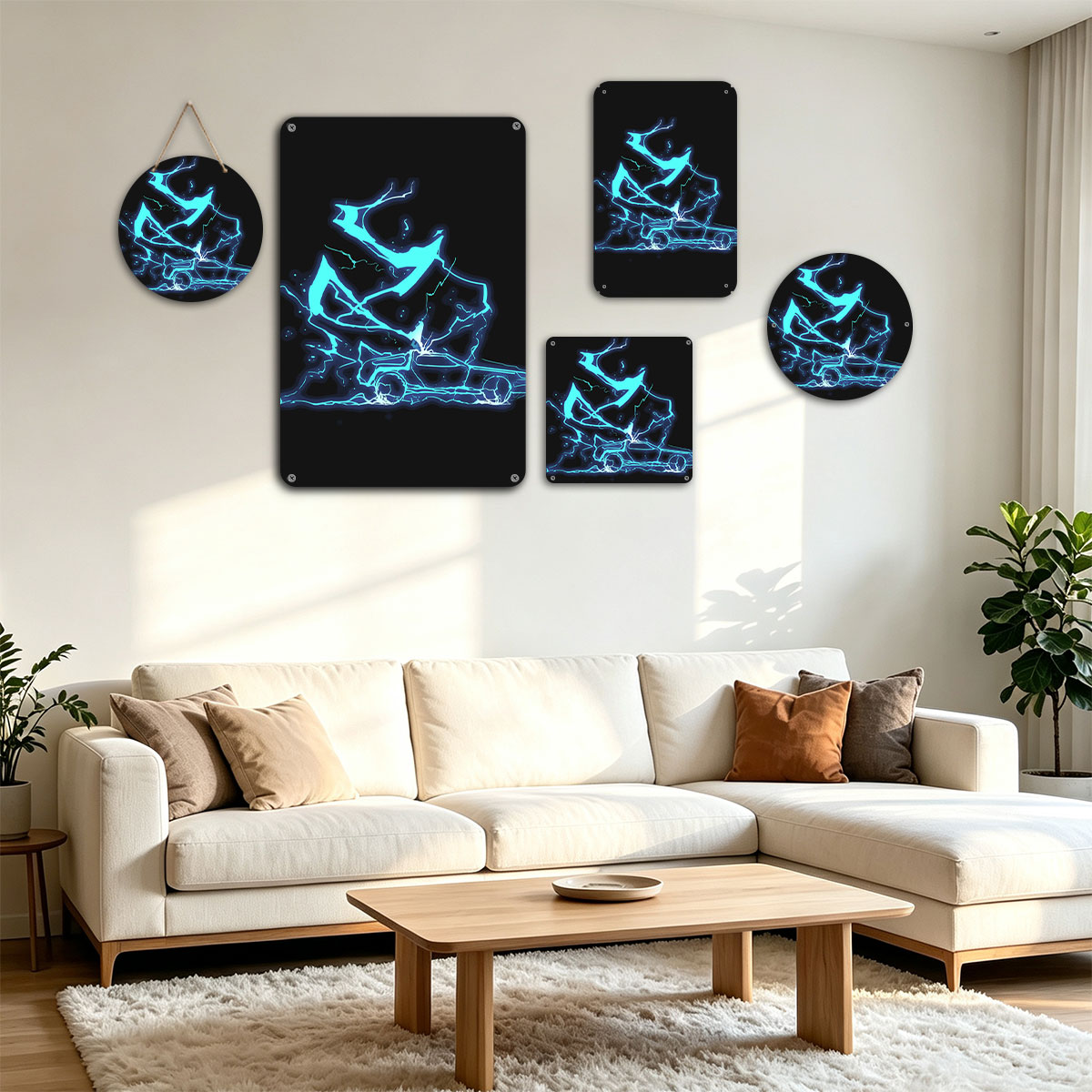 Electric Dragon and Car Fusion Art - painting
