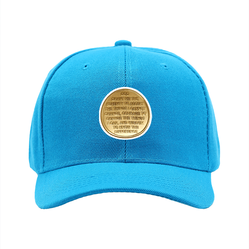 1pc New Baseball Cap with Serenity Prayer Text Print Unisex Adjustable Hat for Outdoor Activities and Daily Wear Suitable for Adults Seeking Inspiration and Calm Mindset