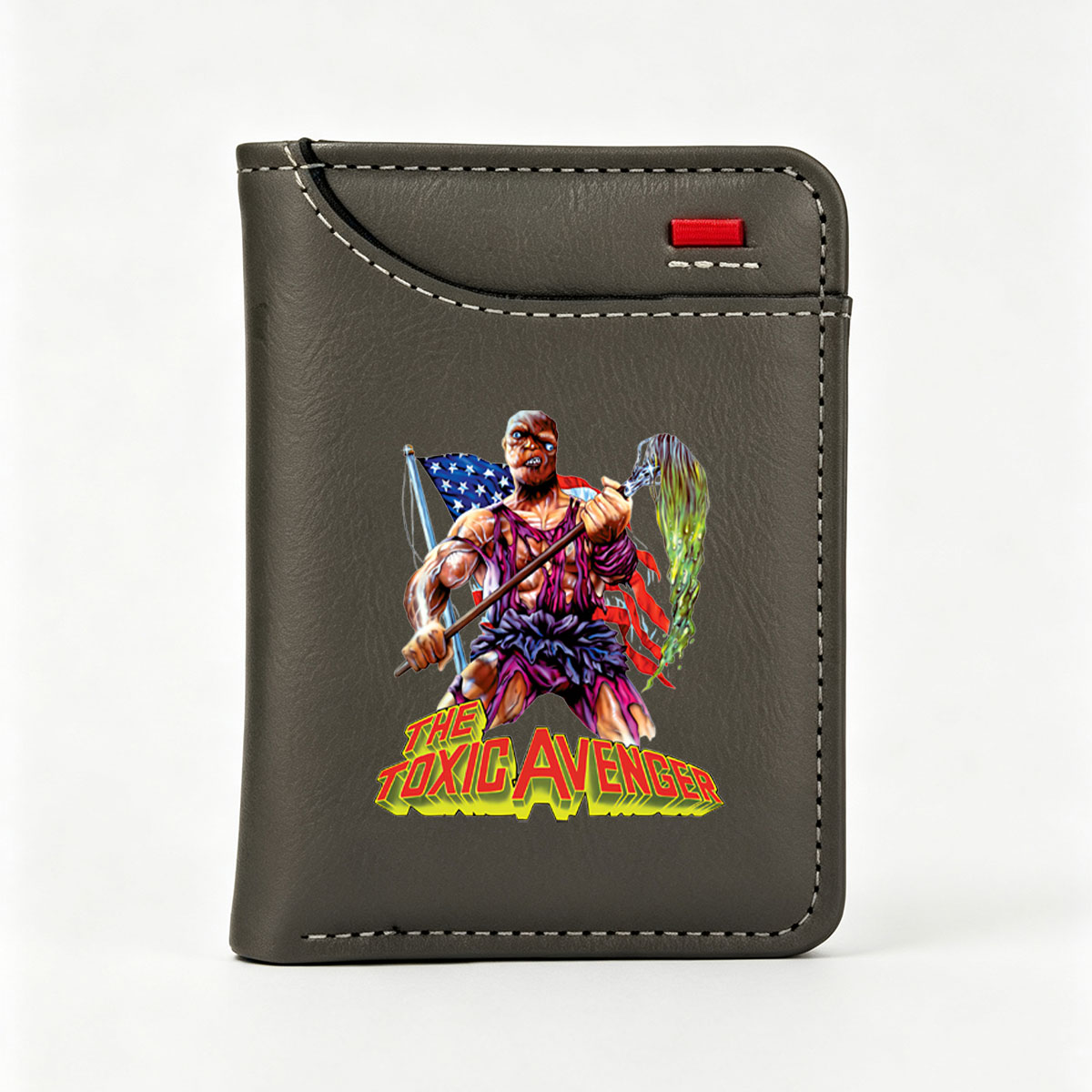 The Toxic Avenger: Mutant Hero with Mop and Flag - Vertical Style Wallet