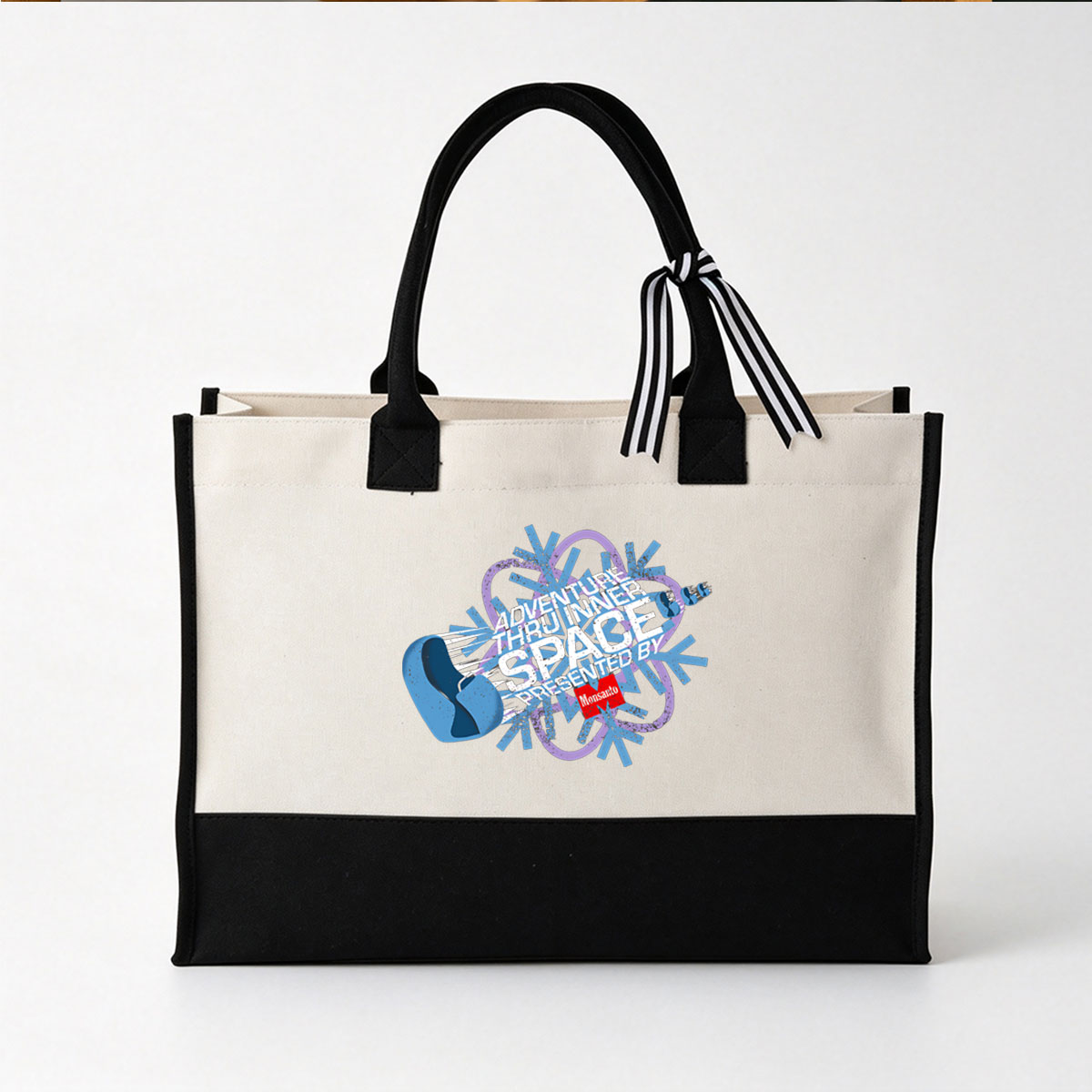 Adventure Thru Inner Space Presented by Monsanto - Canvas patchwork gift tote bag