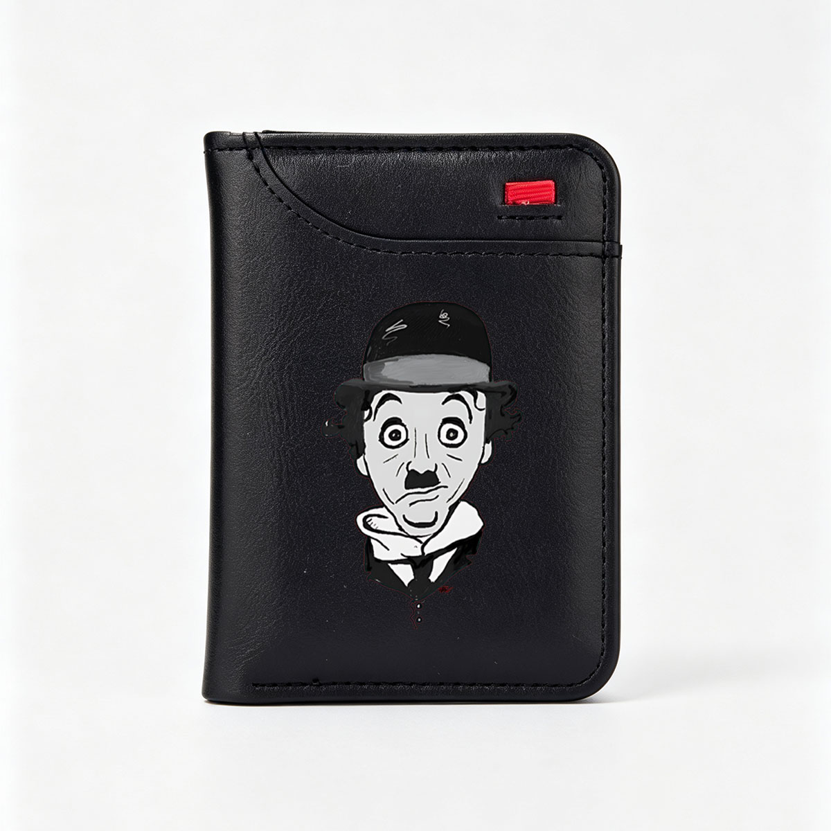 Charlie Chaplin in Classic Mime Costume - Vertical Style Wallet