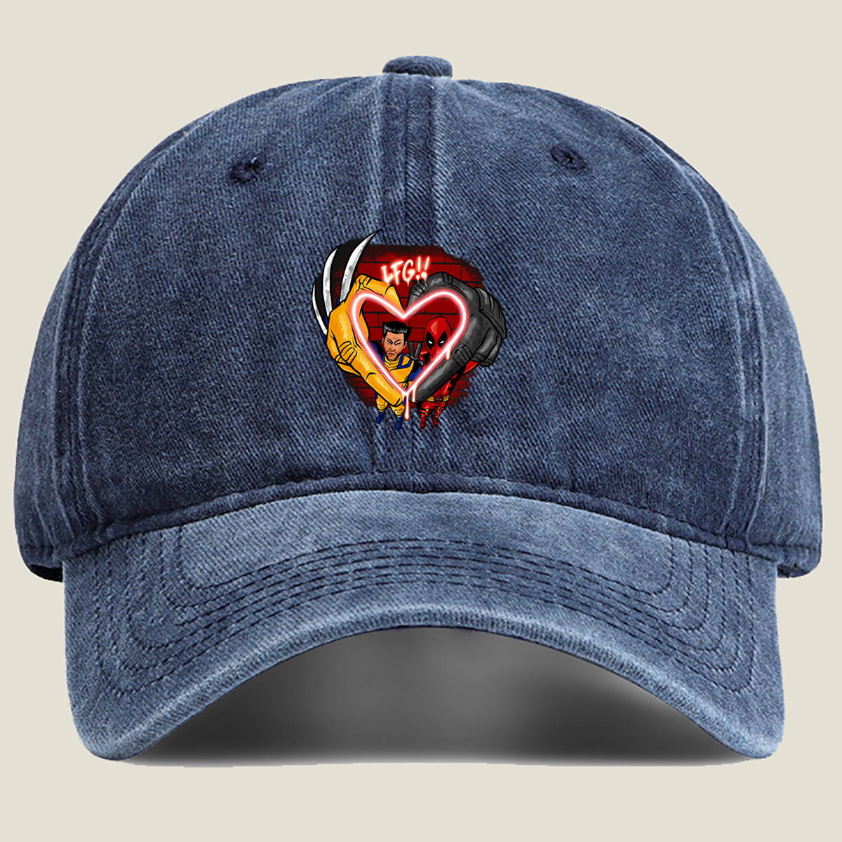 Wolverine and Deadpool: LFG! - Washed Denim - Baseball Cap