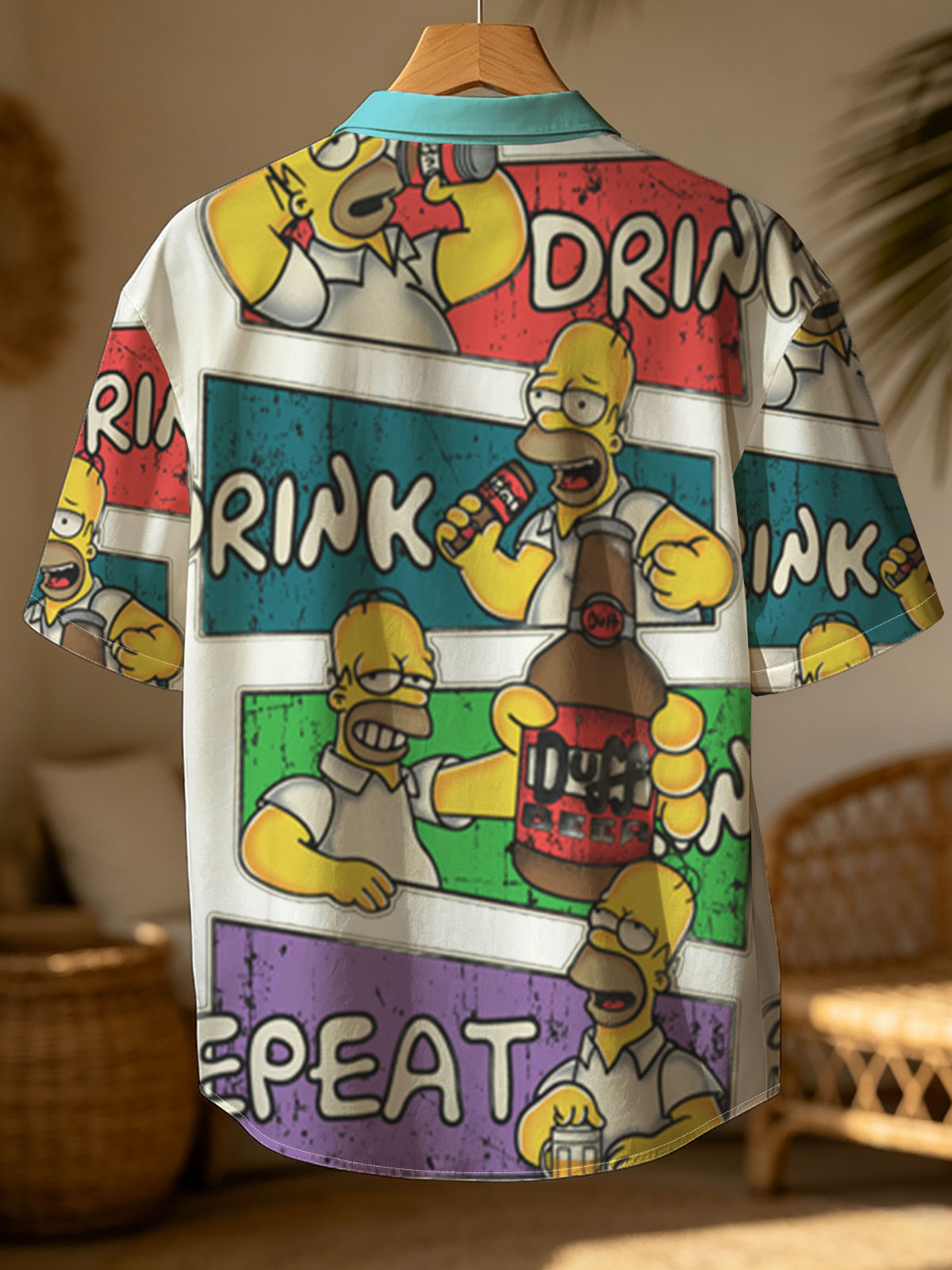 Homer Simpson Drinks Duff Beer: Drink, Drink, Repeat -  Shirt
