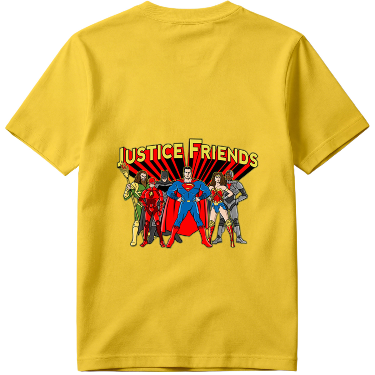 Justice League: Superman, Batman, Wonder Woman, The Flash, Aquaman, Cyborg - Tee