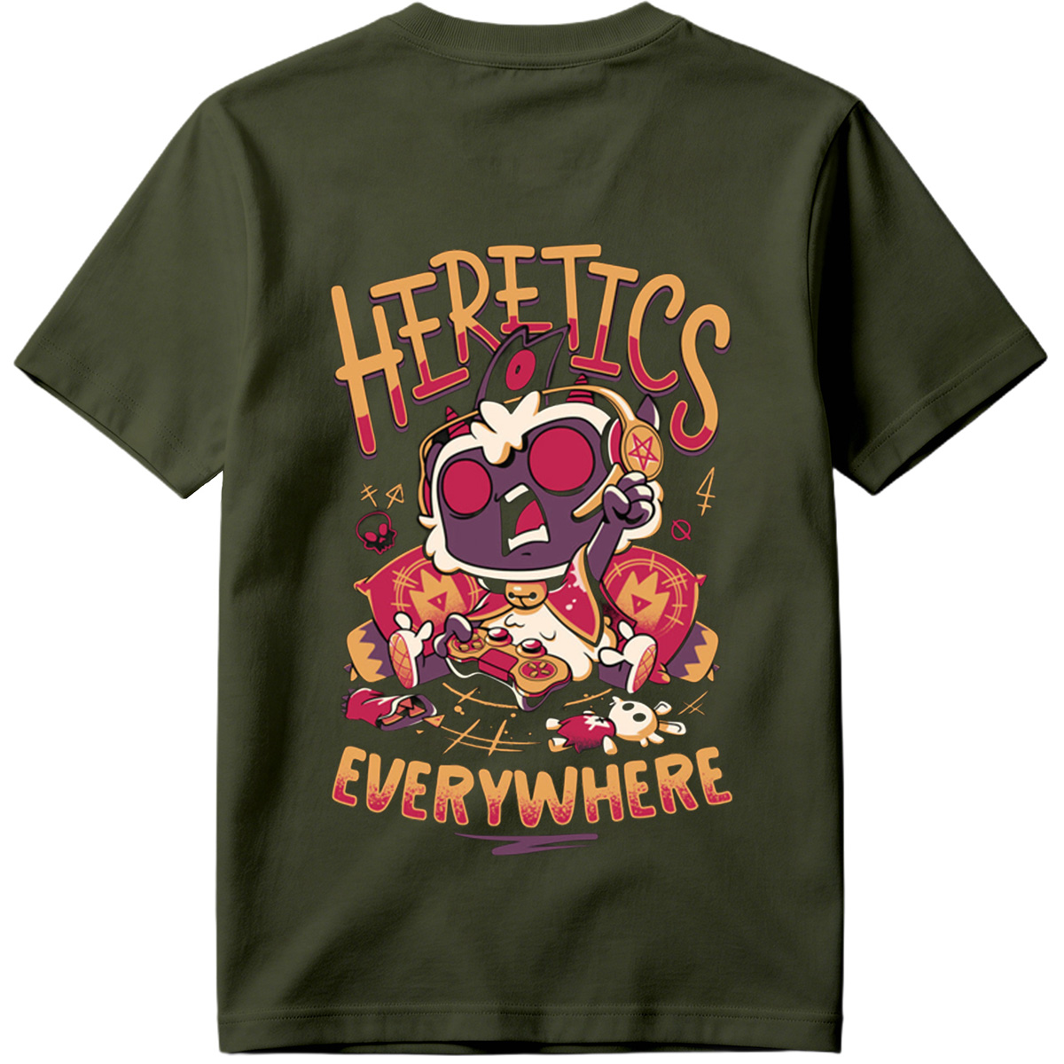 Heretics Everywhere: A Gaming Character Adventure - Tee