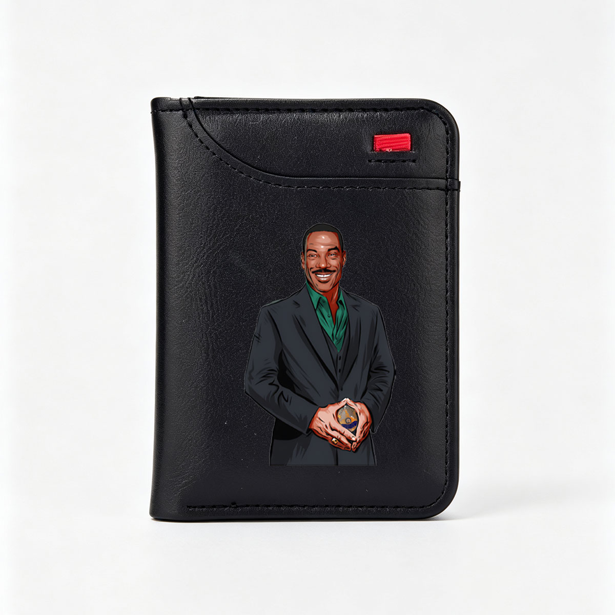 Steve Harvey Holding a Golden Trophy - Vertical Style Wallet