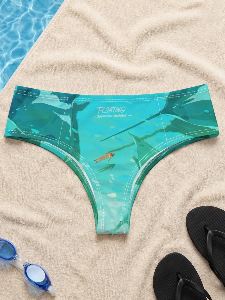 Manta Rays Gliding in Turquoise Waters -  Men's swim trunks
