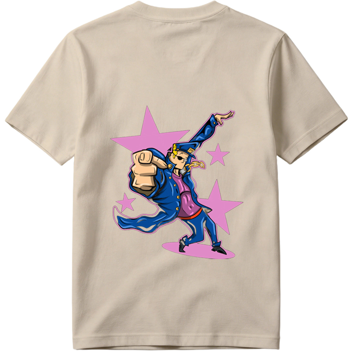 Gangster Mickey in Blue Coat and Hat, Dancing with Stars Background - Tee