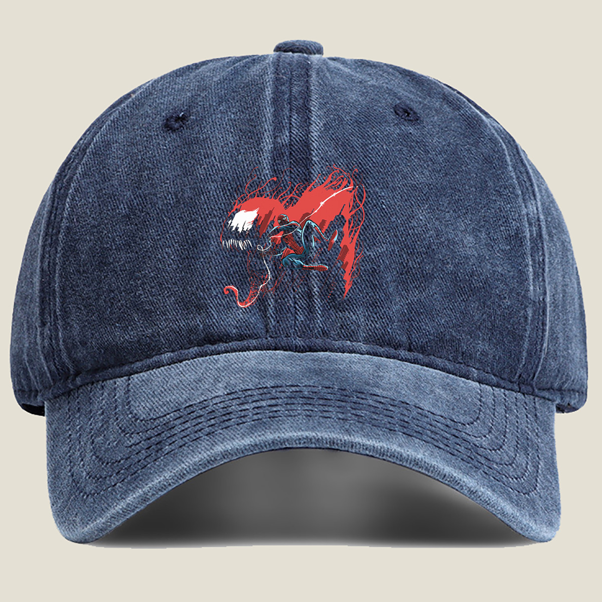 Spider-Man vs Venom - Washed Denim - Baseball Cap