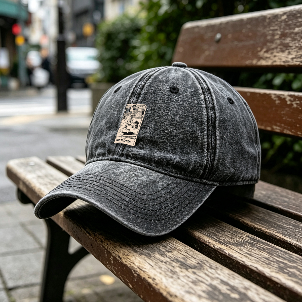 Futurama: Bender and Nibbler – The Filthy - Washed Denim - Baseball Cap