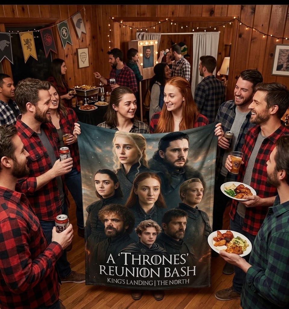 Custom Face Blanket Game of Thrones Season 9 Flannel Blanket for Fans and Collectors Perfect Gift or Giveaway Item
