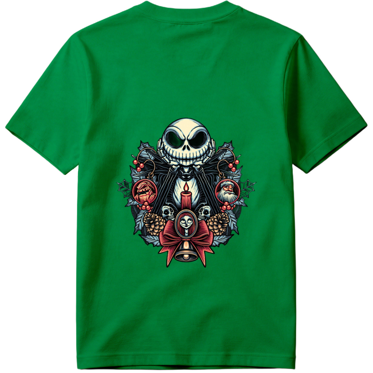 The Nightmare Before Christmas: Jack Skellington, Sally, and Santa Ornaments - Tee
