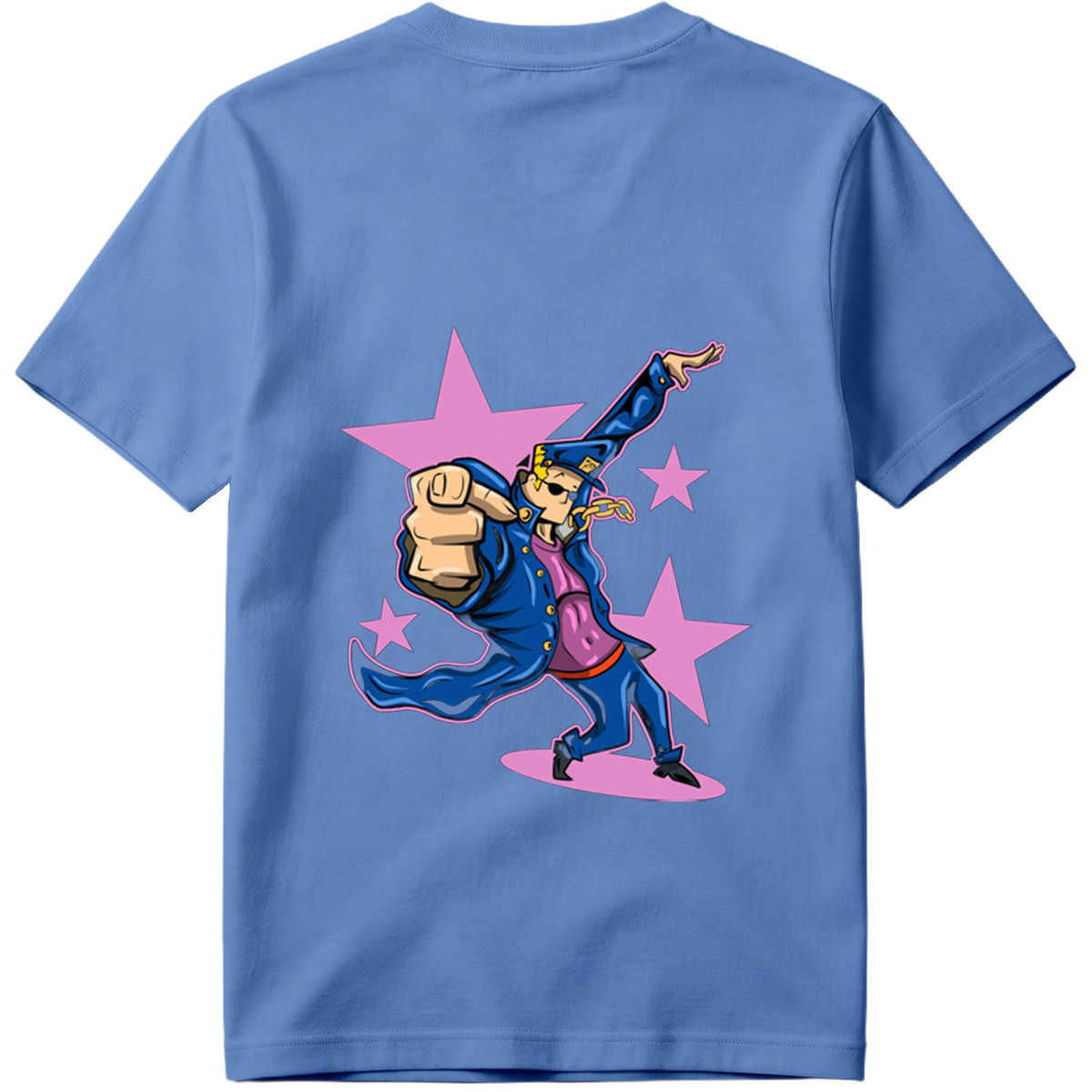 Gangster Mickey in Blue Coat and Hat, Dancing with Stars Background - Tee