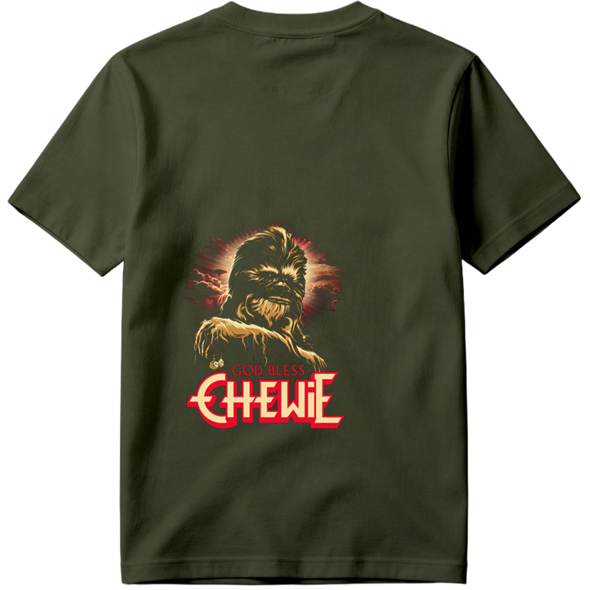 God Bless Chewie - Star Wars Character Art - Tee