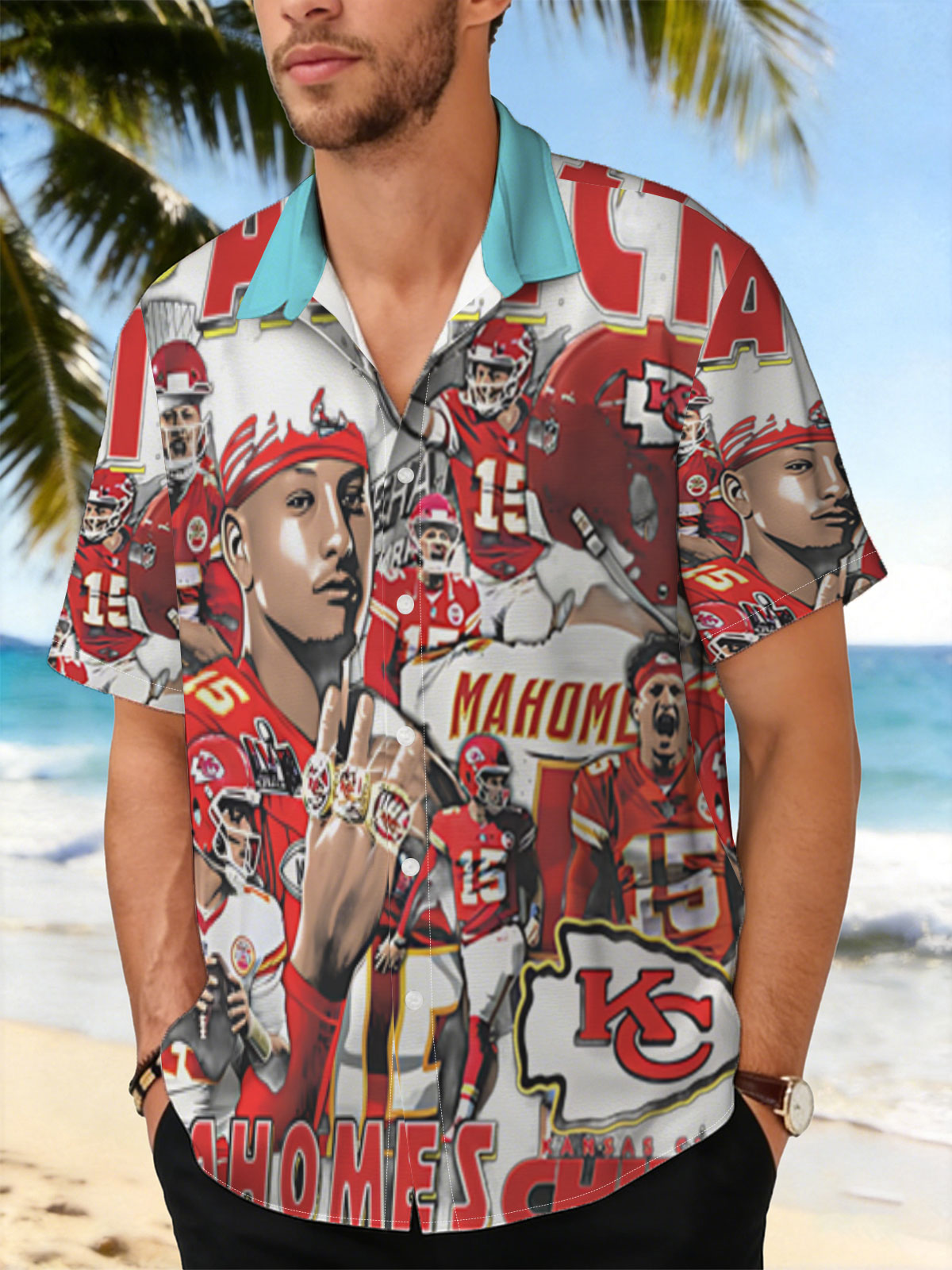 Patrick Mahomes Kansas City Chiefs Football Star Collage -  Shirt