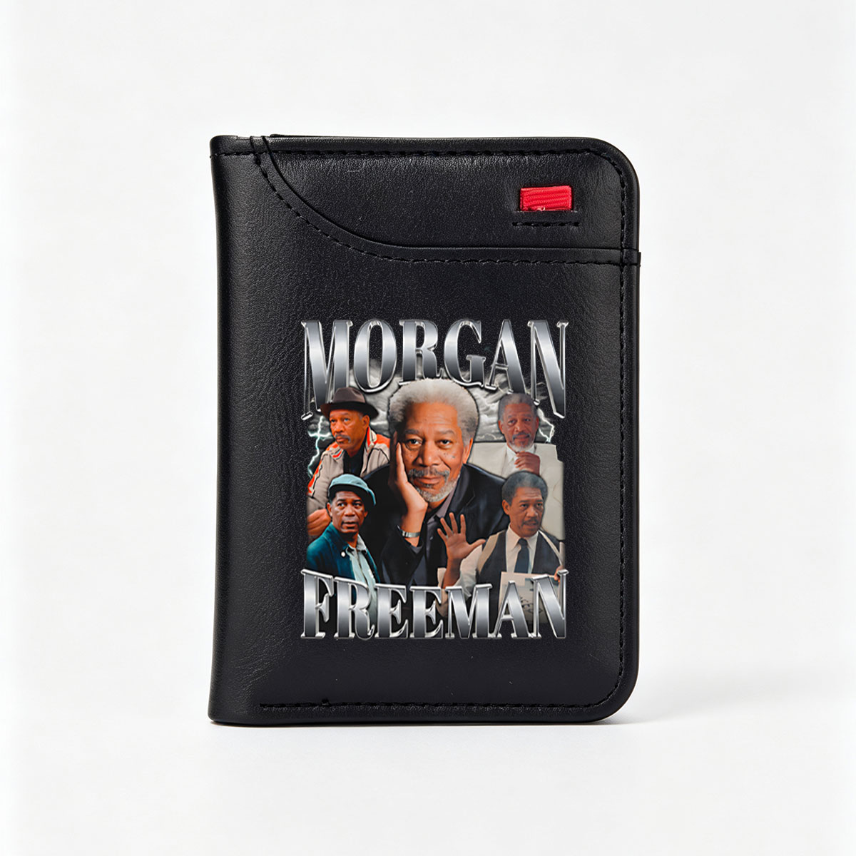 Morgan Freeman: Iconic Roles and Portraits - Vertical Style Wallet