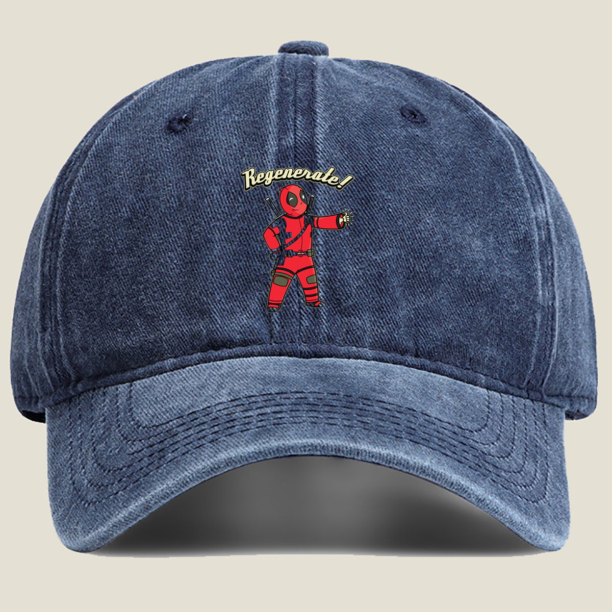 Deadpool Regenerate! - Washed Denim - Baseball Cap