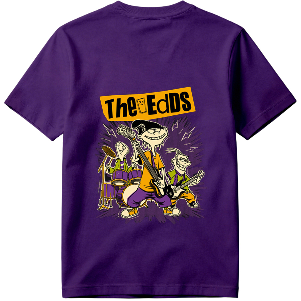 The Eds: Eddy, Ed, and Double D in Rock Band Action - Tee