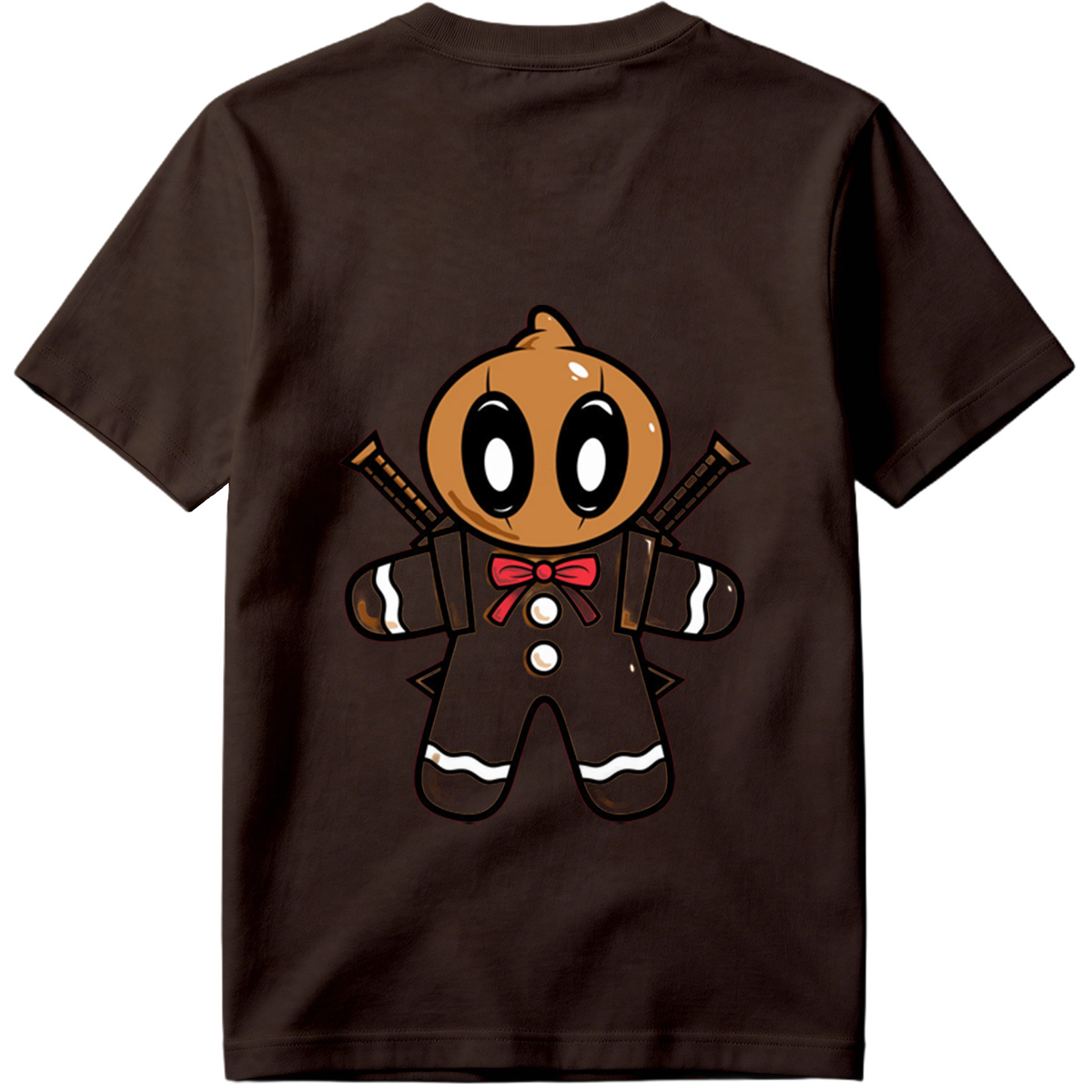 Gingerbread Ninja with Crossed Swords - Tee