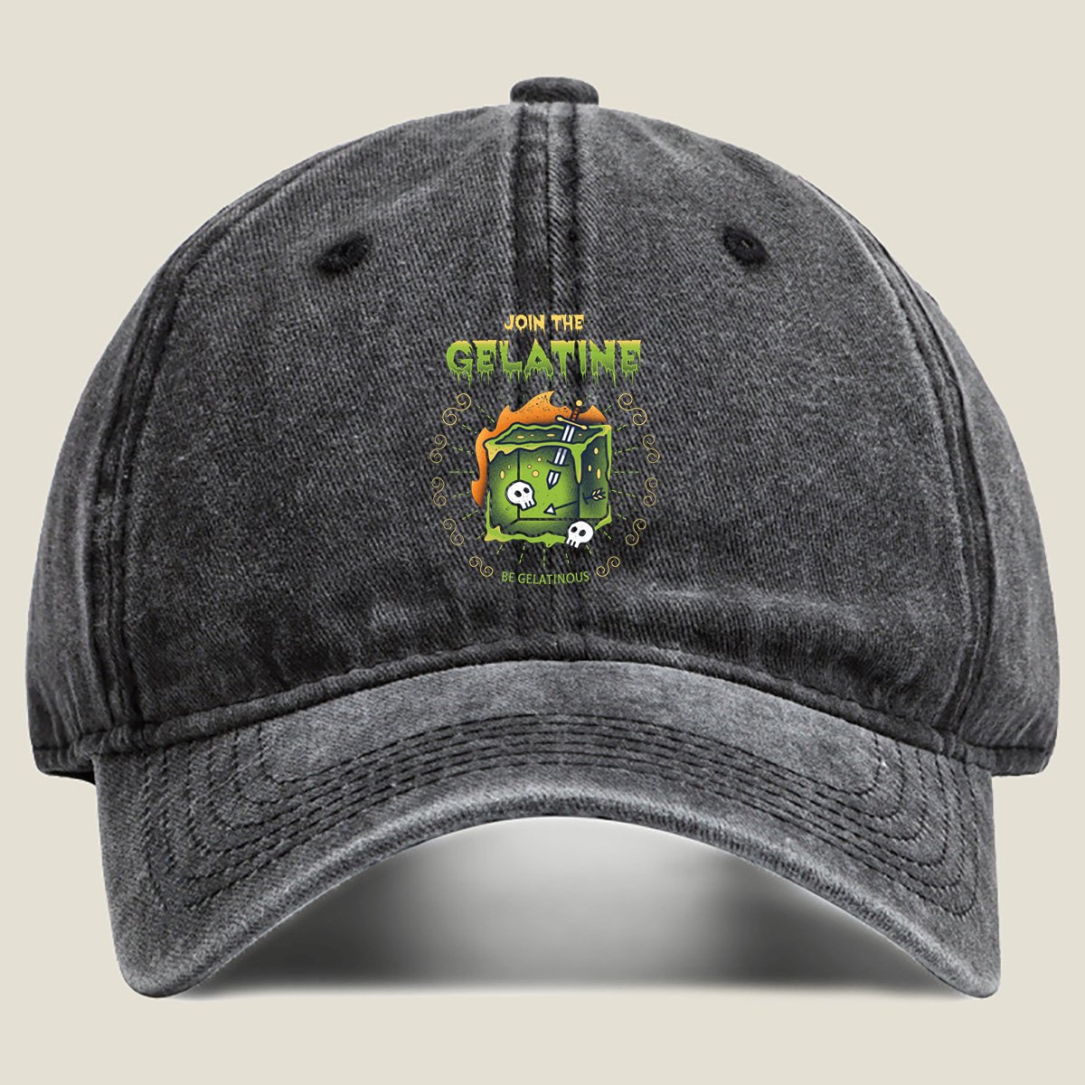 Join the Gelatine: Be Gelatinous - Washed Denim - Baseball Cap