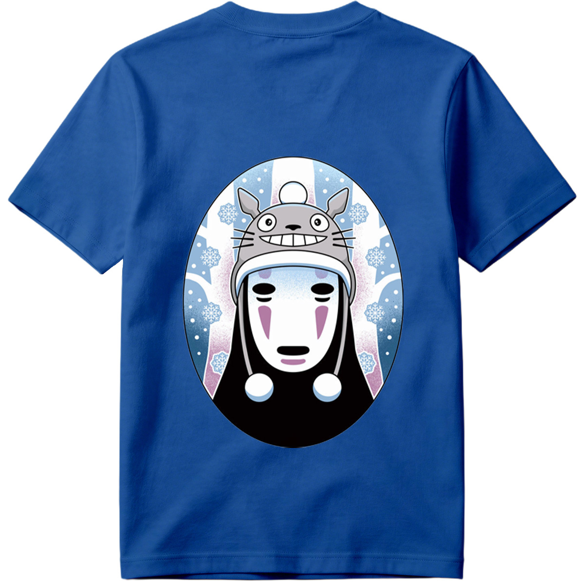 Totoro and No-Face Winter Fusion - Tee