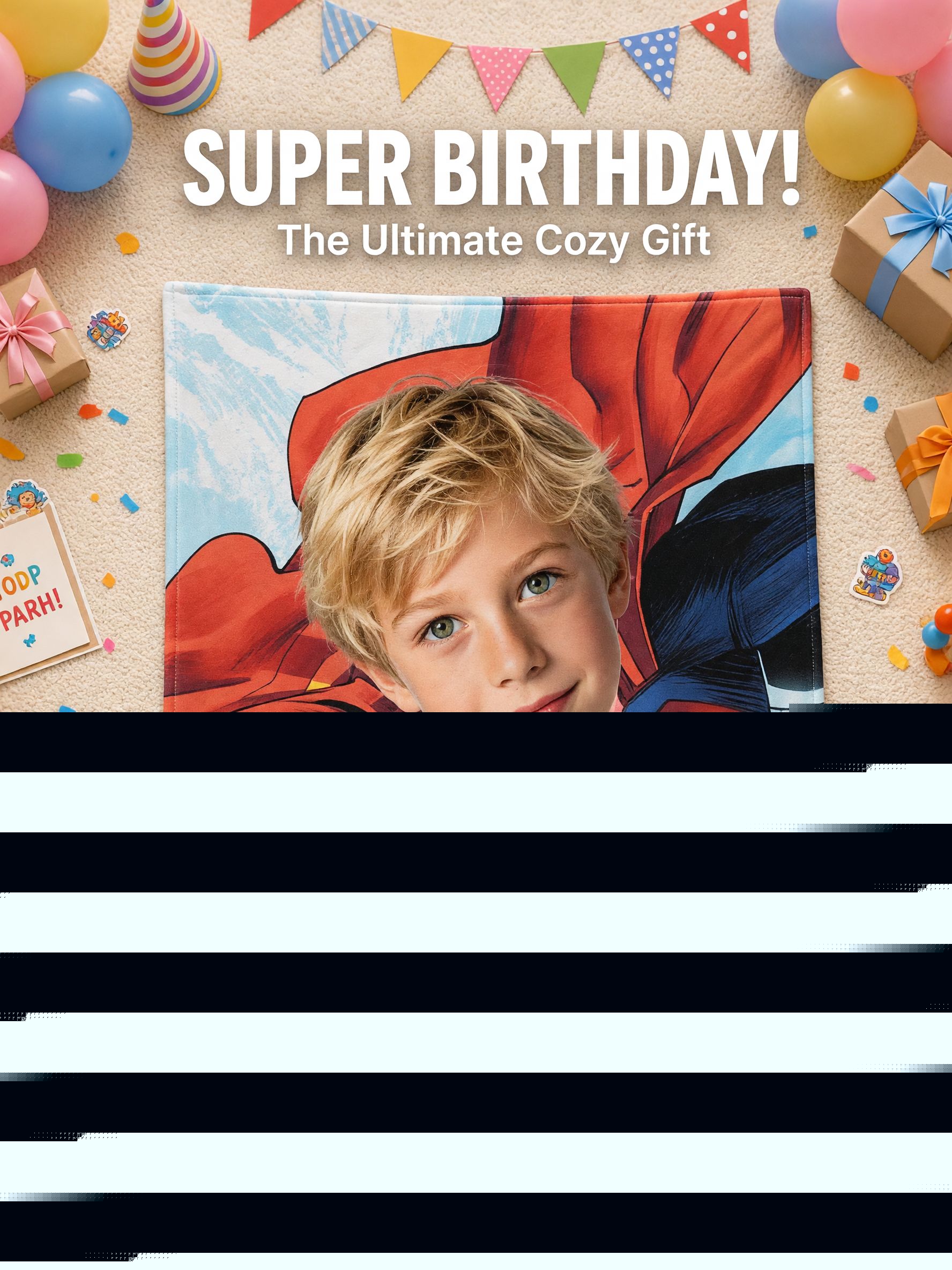Custom Face Photo Blanket Personalized Superhero Flannel Throw Ultra Soft Fleece for Kids and Adults Ideal Cozy Gift