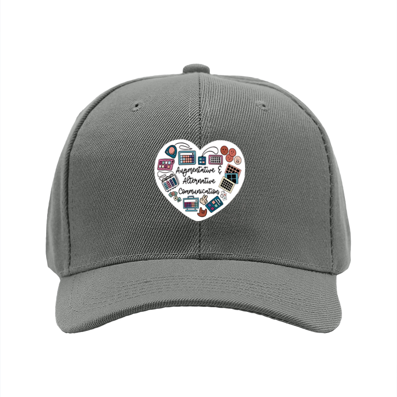 1pc New Baseball Cap with Augmentative & Alternative Communication Print Unisex Adjustable Hat for Daily Wear and Outdoor Activities Adults and Teens