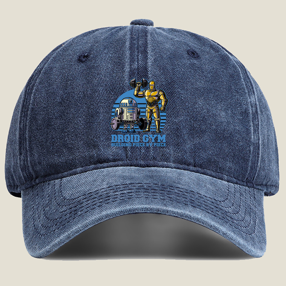 Droid Gym: R2-D2 and C-3PO Workout - Washed Denim - Baseball Cap
