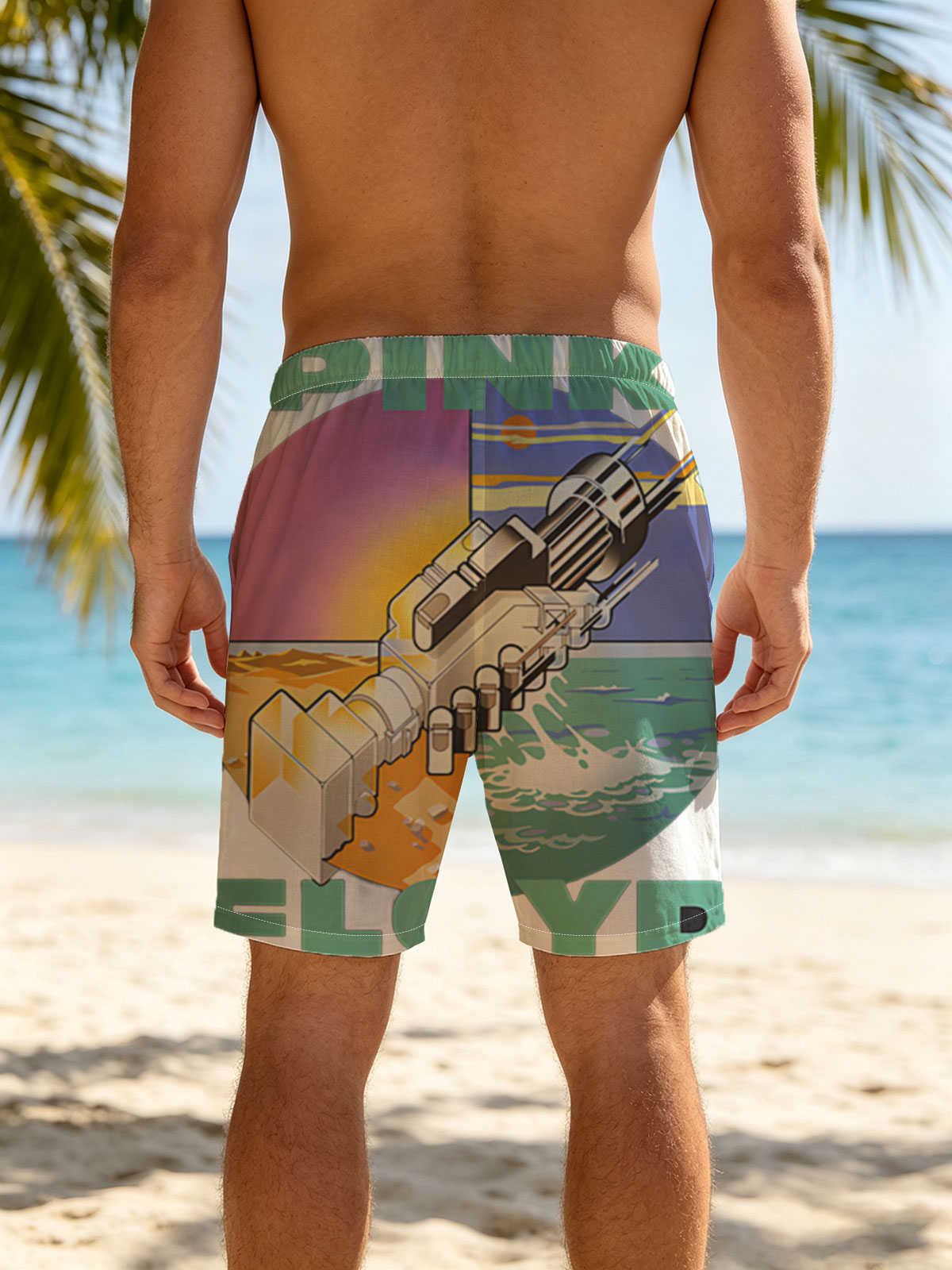 Pink Floyd - Space Odyssey Concept Art -  Beach shorts