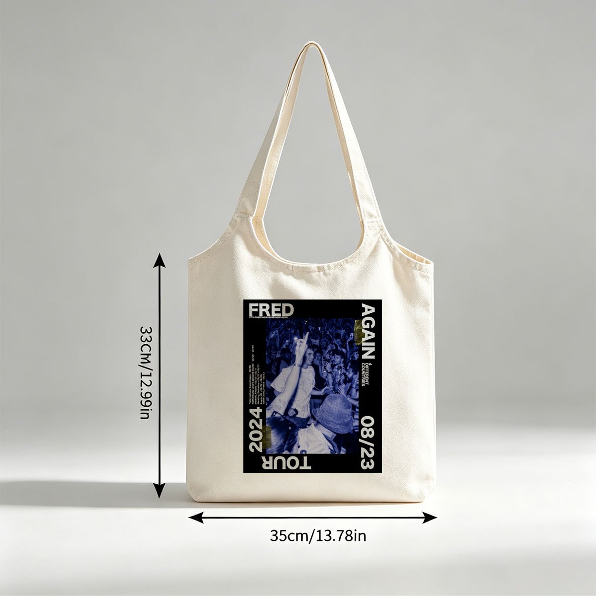 FRED AGAIN TOUR 2024 Live Concert Crowd Energy at Festival Event - Canvas shoulder bags/
