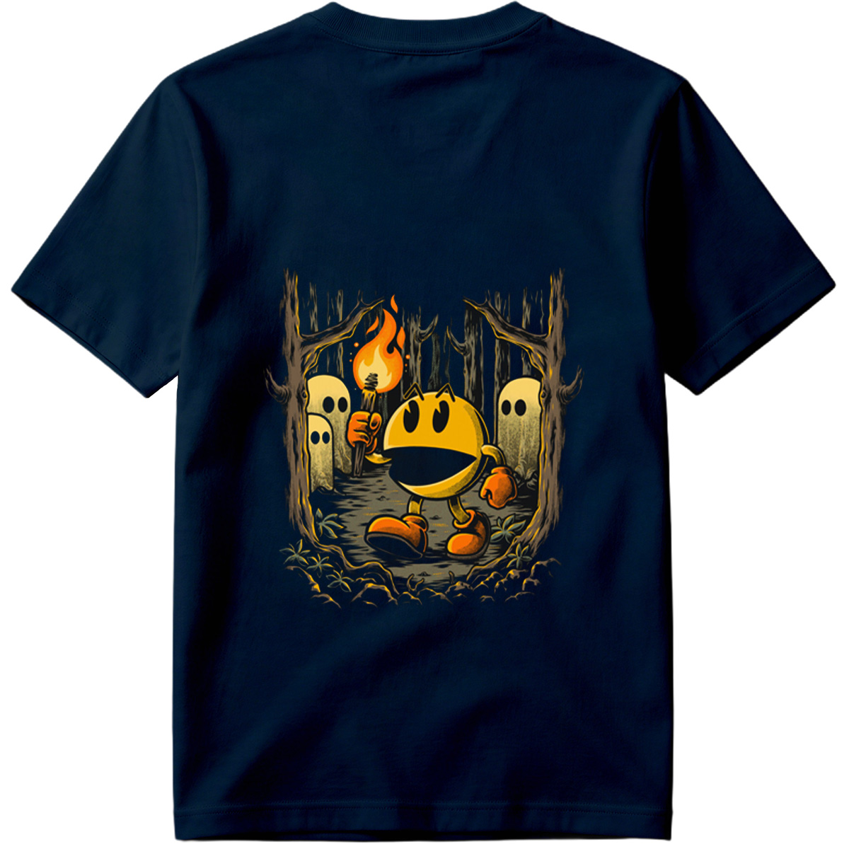 Pac-Man in the Haunted Forest - Tee