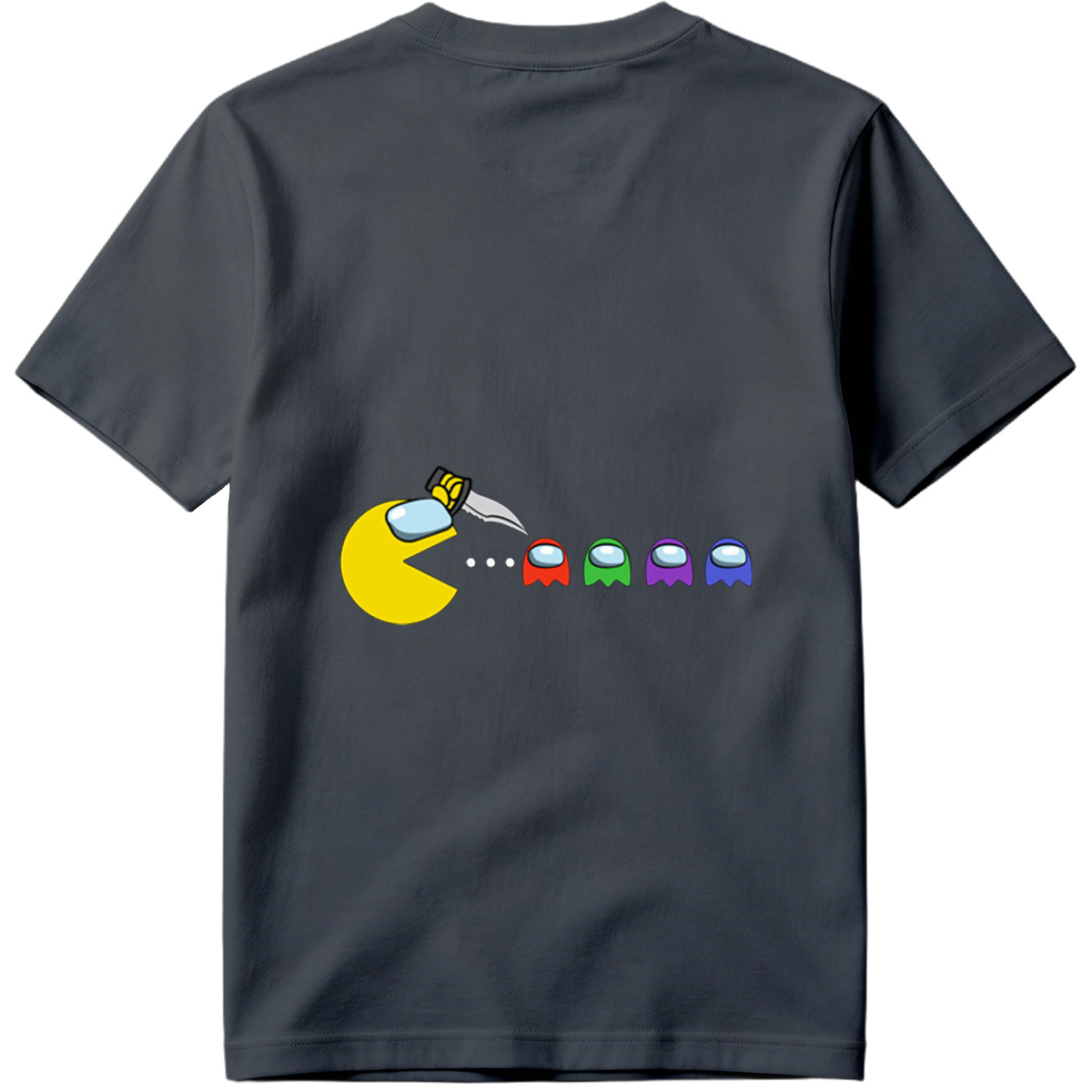 Pac-Man Meets Among Us Characters - Tee
