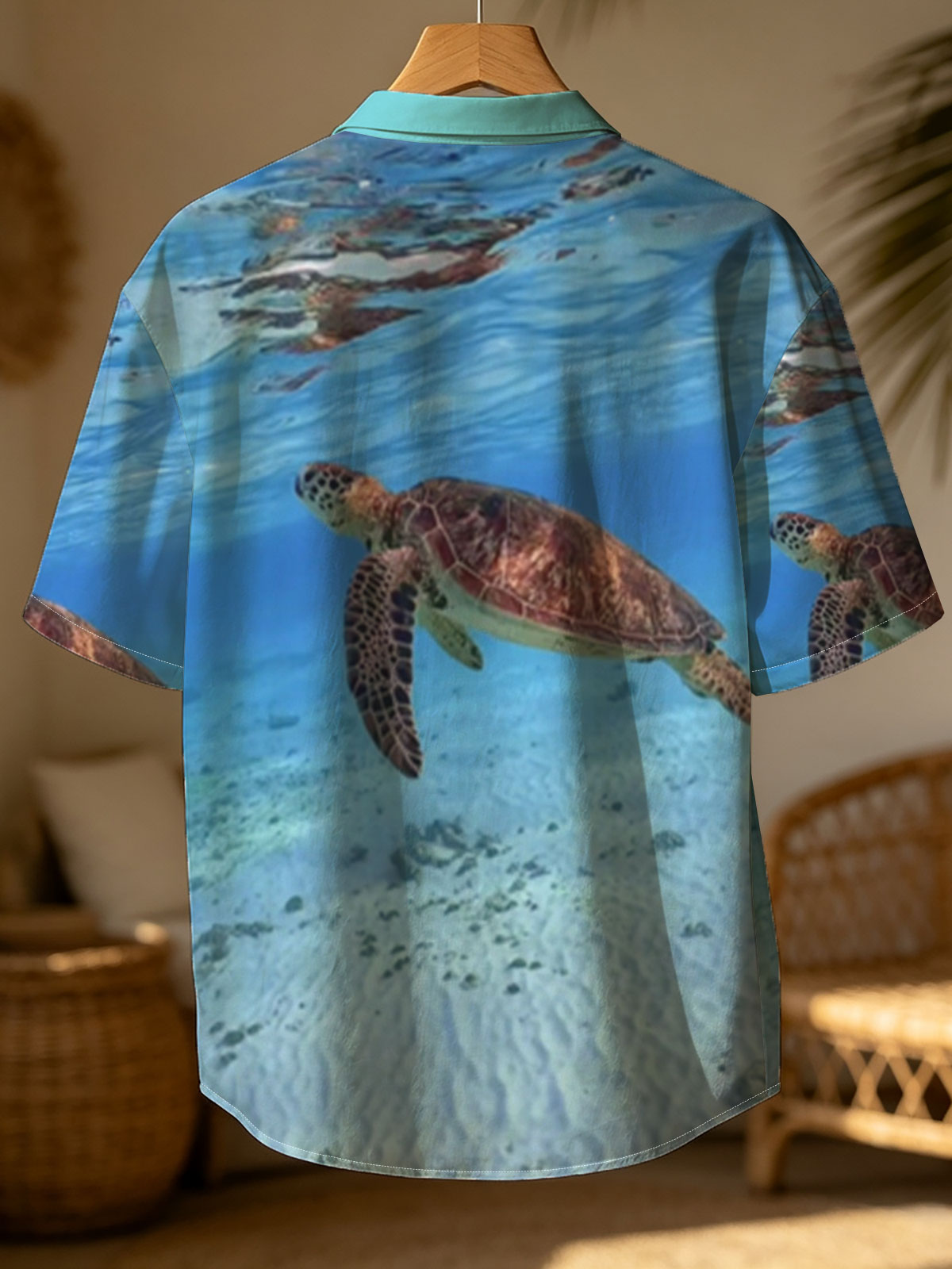 Sea Turtle Swimming in Crystal Clear Waters -  Shirt
