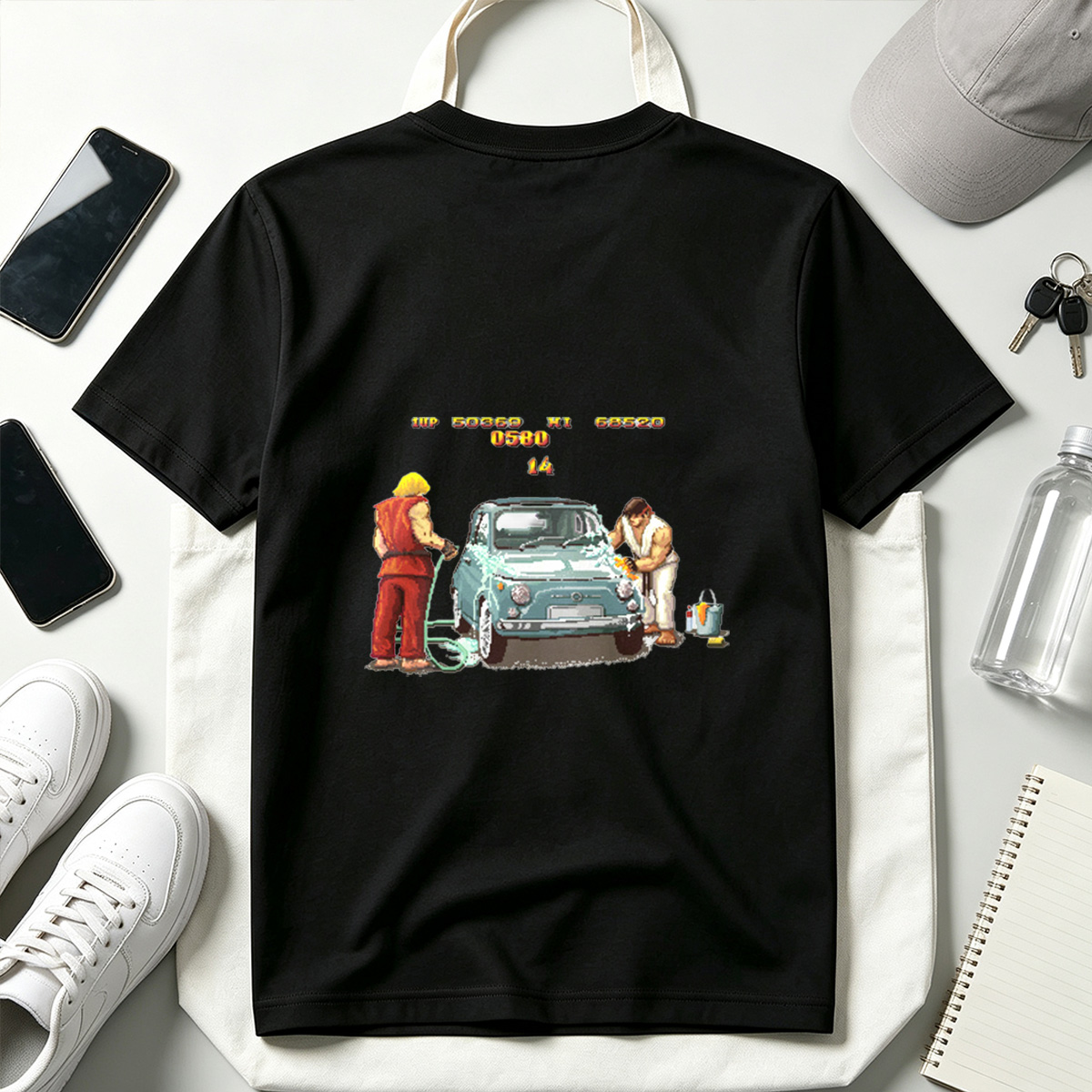 Street Fighter: Ryu and Ken Wash Car - Tee
