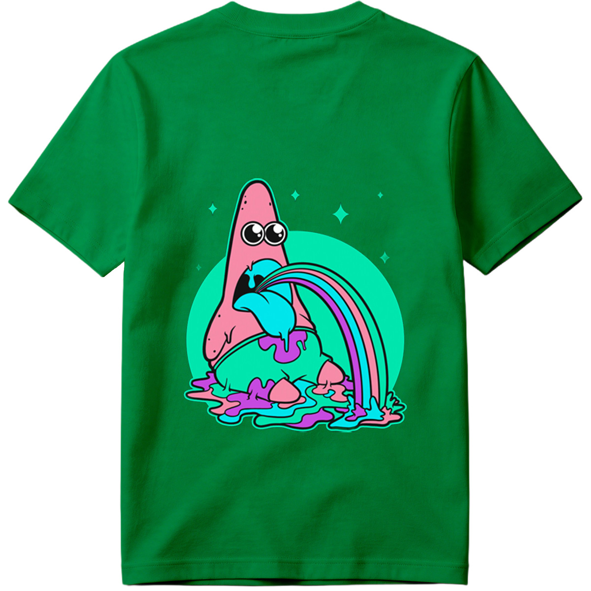 Patrick Star Rainbow Vomit - Tee