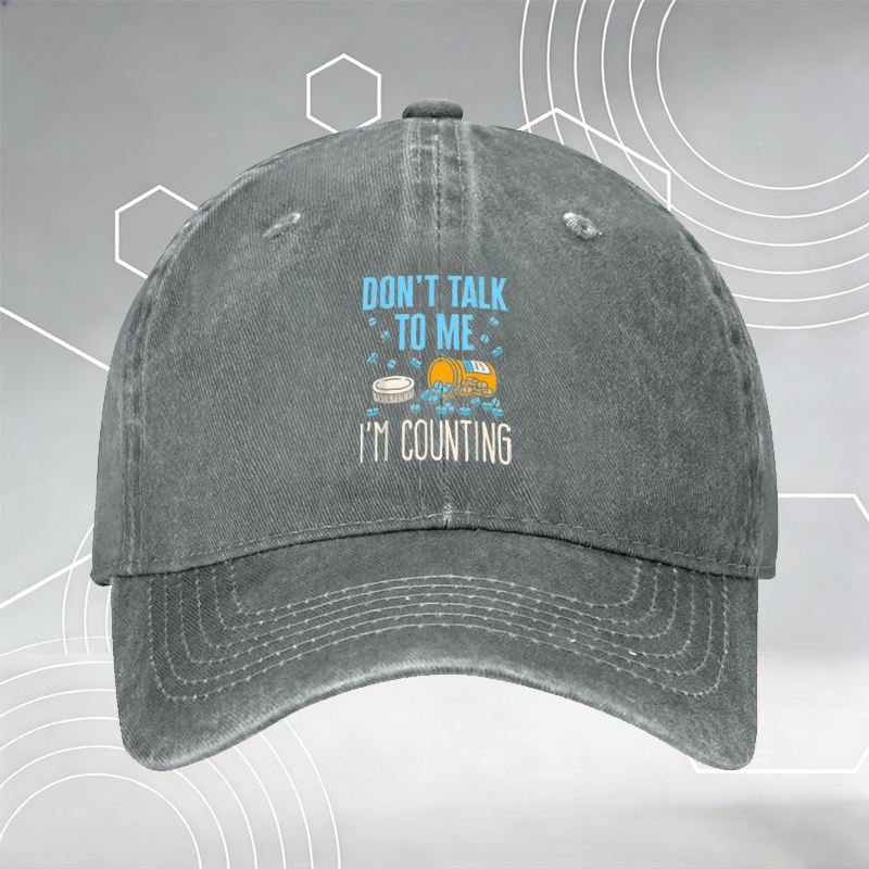 New Baseball Cap with Cute White Dog Print and 